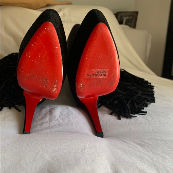 Christian Louboutin Black Fringe Boots - Picture 5 of 16